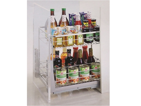 Giá gia vị inox304 mờ nan dẹt (H-GV1330)