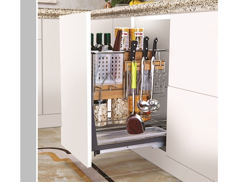 Giá dao thớt inox bóng nan tròn (H-DT1130)