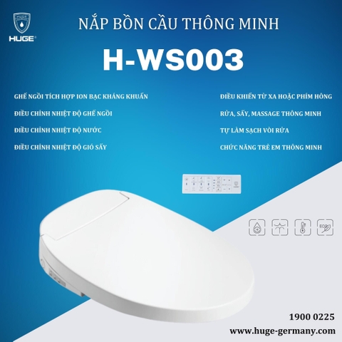 Nắp bồn cầu điện tử Huge H-WS003