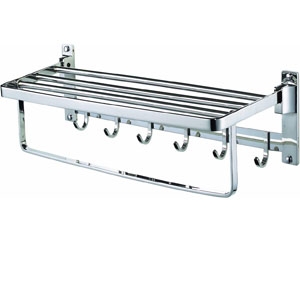 Vắt khăn giàn có móc áo inox Geler 376A