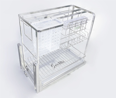 Giá dao, thớt nan dẹt inox 304 cao cấp SV - CG4