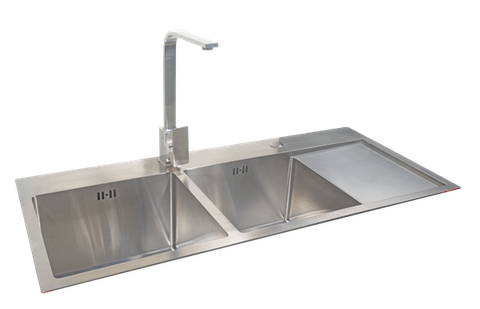 Chậu inox 2 hố 1 bàn GS304-10045HDB