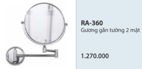 Gương gắn tường 2 mặt RA-360