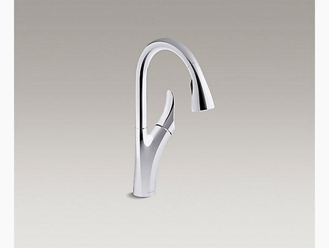 VÒI BẾP VỚI ĐẦU VÒI KIỂU DÂY RÚT K-26448T-4-CP