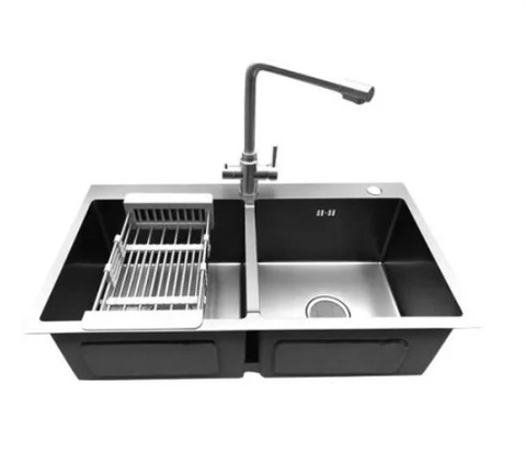 Chậu Rửa Chén 2 Hố Không Bàn GUCEN G-1200GB3