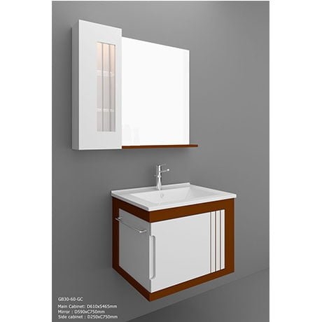 Bộ tủ chậu PVC cao cấp BROSS PT6023