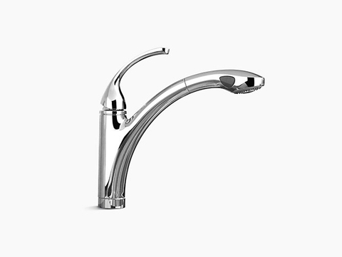 Vòi bếp với đầu vòi kiểu dây rút K-10433T-B4-CP