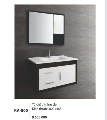 Bộ tủ chậu lavabo Royal RA-800