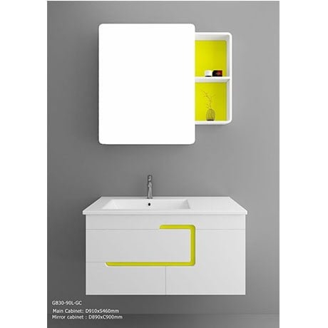 Bộ tủ chậu PVC cao cấp BROSS PT9020