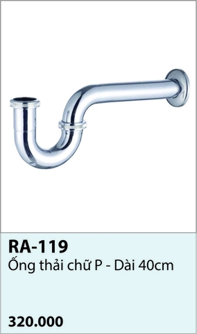 Ống thải chữ P dài 40cm RA-119