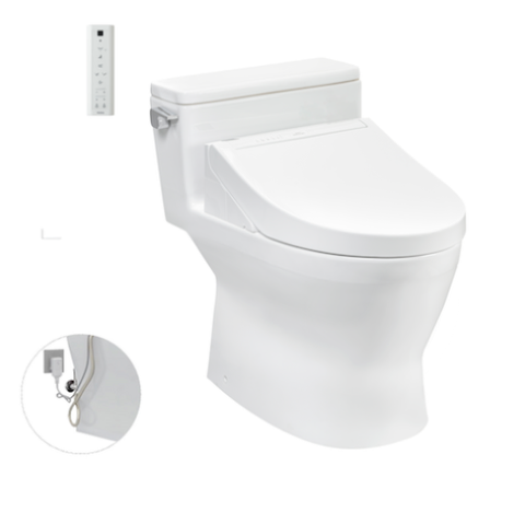 Bàn Cầu Một Khối TOTO MS188VKW14/T53P100VR KèmNắp Điện Tử Dòng C5