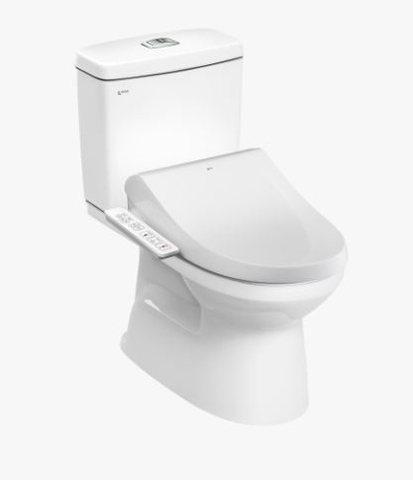 Bàn cầu kết hợp nắp rửa điện tử Inax C-504A+CW-H17VN