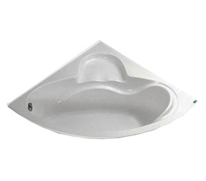 Bồn tắm góc xây Caesar AT5120A không chân yếm