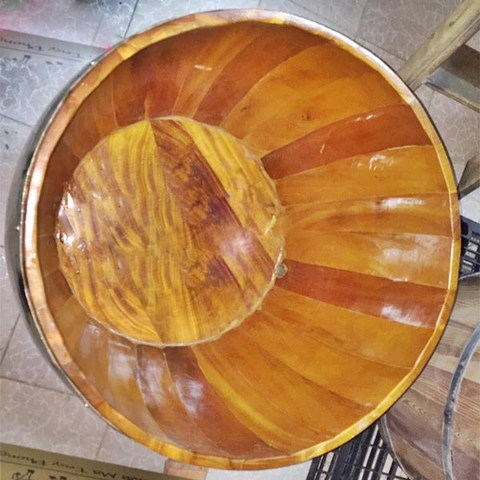 Bồn tắm gỗ lõi Mít tròn 70 cm