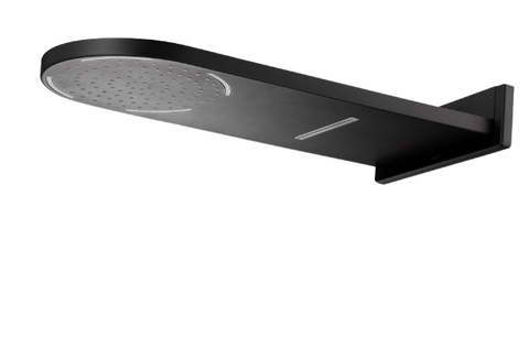 Bát sen mưa gắn tường Cotto Z23#BL Đèn Led 2 Chức Năng màu Đen