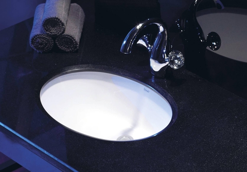 Chậu rửa lavabo Bravat C22102W-ENG âm bàn