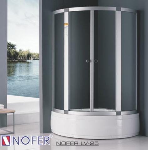 Phòng tắm vách kính Nofer LV-25P (đế ngọc trai)