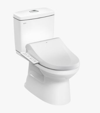 Bàn cầu kết hợp nắp rửa điện tử Inax C-504A+CW-H18VN