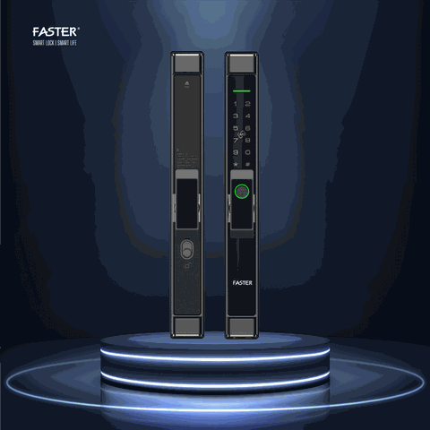 Khóa vân tay cửa nhôm FS6901 BL