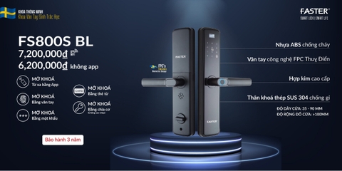 Khóa vân tay FS800S BL