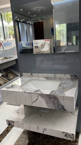 (Nhận KT theo yêu cầu) Bàn Đá 2 Tầng Chống Xước Kiểu B03