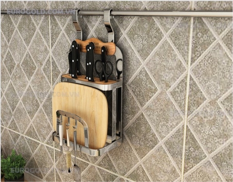 Giá để dao thớt treo ngoài inox 304 EUROGOLD EV228