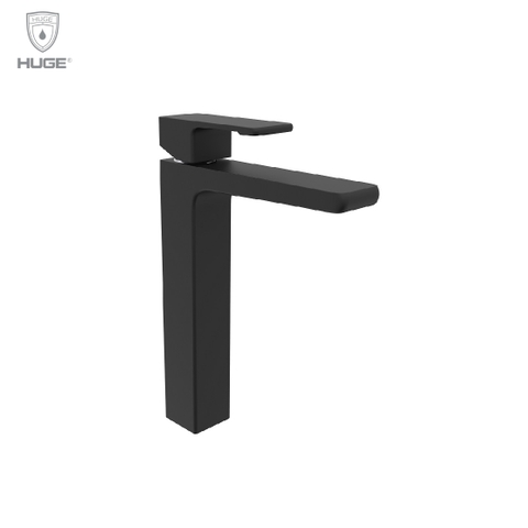 Vòi lavabo Lambert black cao (H-6900AB)