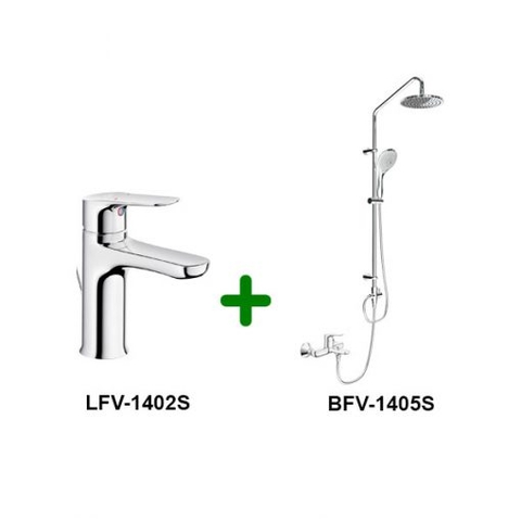 Combo Vòi chậu + Sen tắm LFV-1402S+BFV-1405S