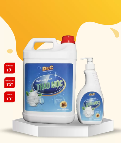Nước rửa chén thảo mộc Dr.C - KHỬ MÙI TANH HIỆU QUẢ VỚI HƯƠNG QUÊ TỰ NHIÊN