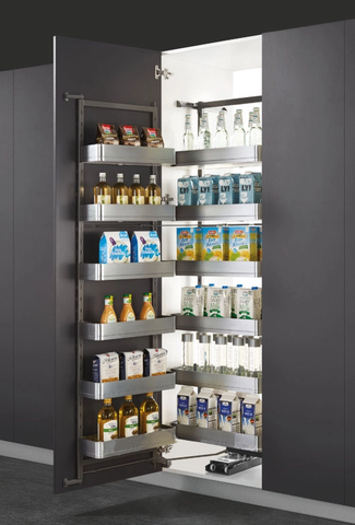 Tủ khô hộp cánh mở phay xước mờ cao cấp EUROGOLD MX0645