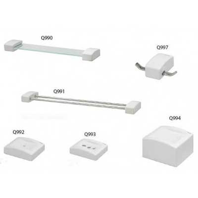 Bộ phụ kiện sứ 6 món Caesar Q990-A6-PW