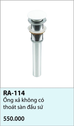Xi phông chậu kính đầu sứ không có thoát tràn RA-114
