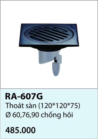 Thoát sàn RA-607G Ø60,76,90