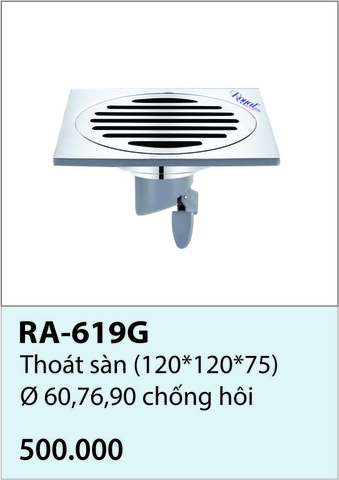 Thoát sàn RA-619G Ø60,76,90