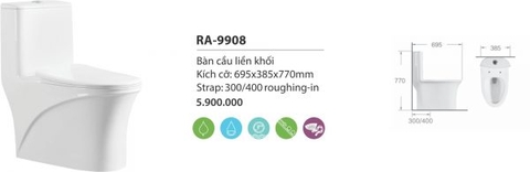 Bàn cầu liền khối RA-9908