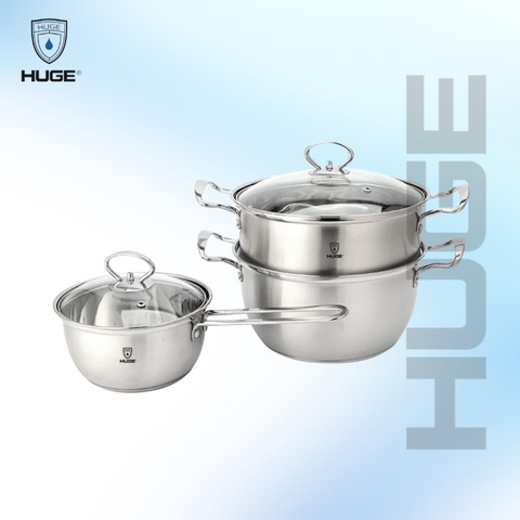 BỘ NỒI INOX 304 HUGE H-NI303