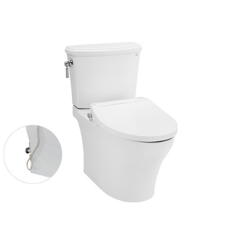 Bồn cầu hai khối TOTO CS986GE2 kèm nắp rửa cơ ECOWASHER TCW07S