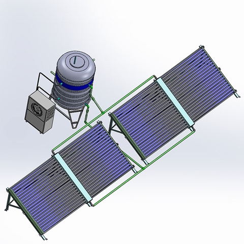 Thái Dương Năng dàn tổng 80 ống chân không 1000 lít