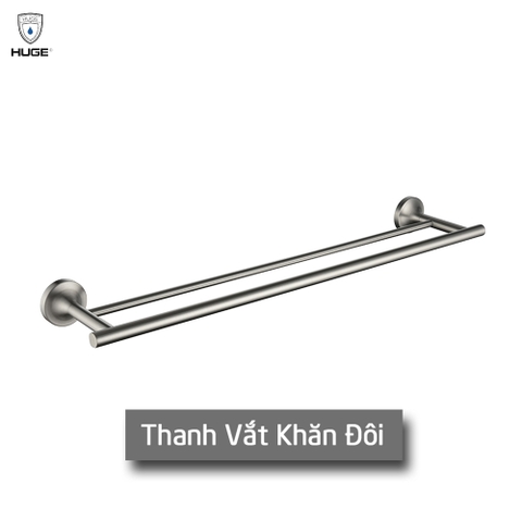 Thanh vắt khăn đôi Huge Pamela metal grey H-B1739AM