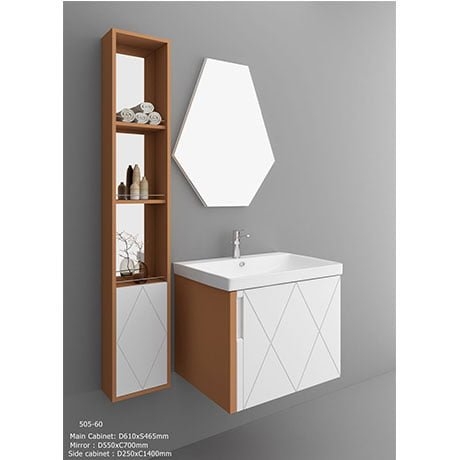 Bộ tủ chậu PVC cao cấp BROSS PT6025