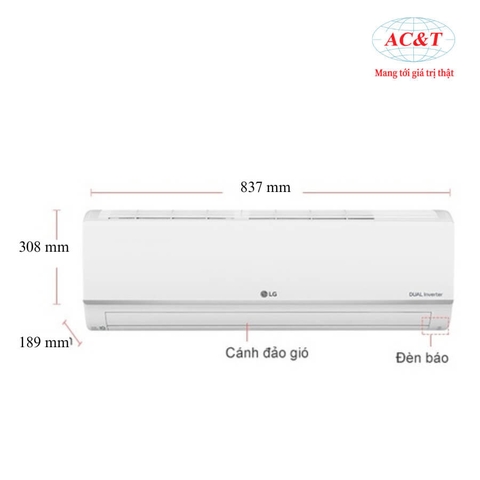 Điều hòa LG DUALCOOL™Inverter 1 chiều 12.000 BTU (1.5HP)|V13APH2
