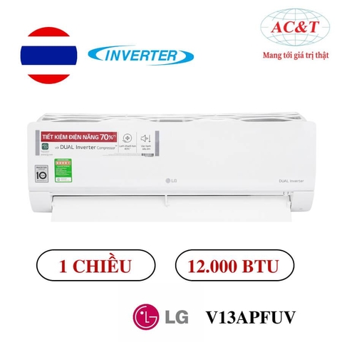 Điều hòa LG DUALCOOL™Inverter 1 chiều 12.000 BTU (1.5HP)|V13APFUV