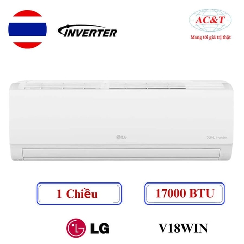 Điều hòa LG DUALCOOL™Inverter 1 chiều 18.000 BTU (2HP)|V18WIN