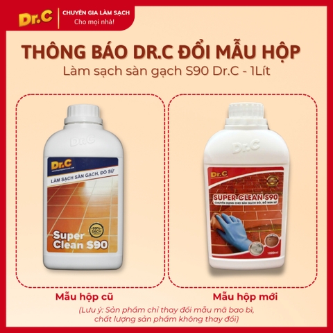Super Clean S90 Dung Dịch Làm Sạch Các Vết Bẩn Cứng Đầu, Tẩy Xi Măng, Vôi Vữa Trên Bề Mặt Sàn Gạch