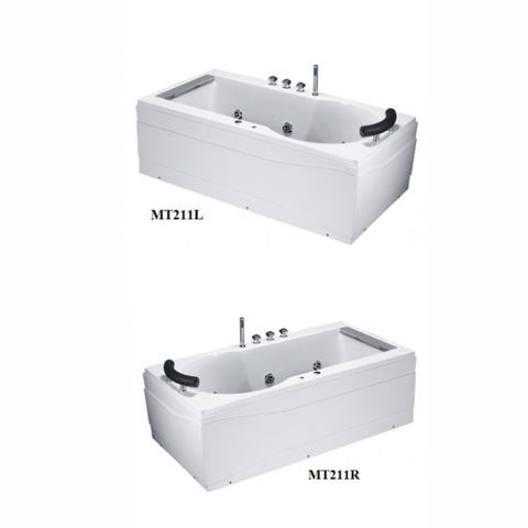 Bồn tắm chân yếm 1m7 massage hơi Caesar MT211L(R)S