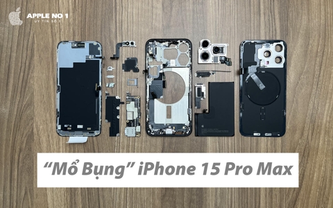 Thợ Việt mổ bụng iPhone 15 Pro Max đầu tiên tại Việt Nam
