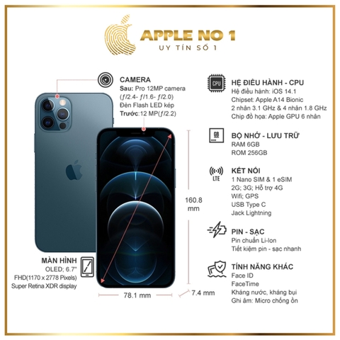 Điện thoại iPhone 12 Pro Max 128GB