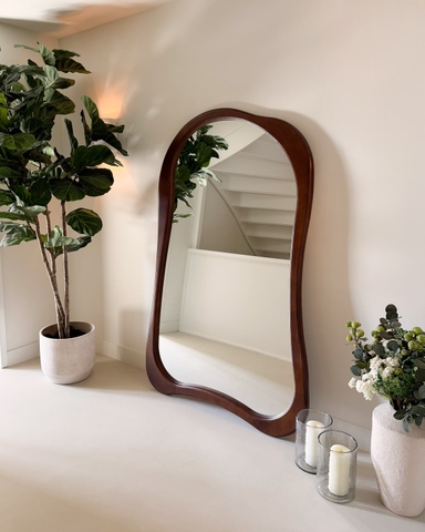 GƯƠNG GỖ CHÂU ÂU MẪU ĐÁM MÂY HIỆN ĐẠI SANG TRỌNG