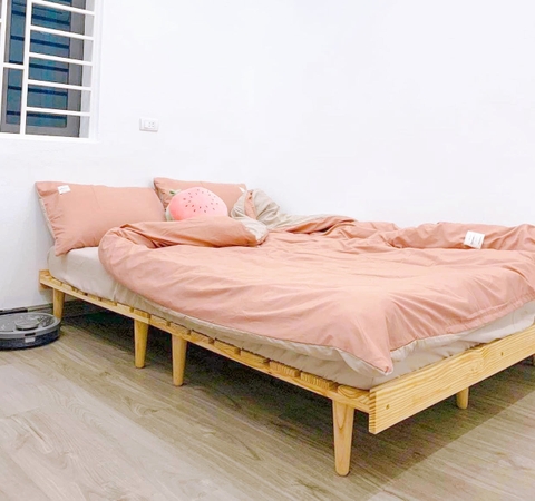 Giường Chân Nấm Kiểu Hàn An Furniture - Gọn nhẹ đa dụng