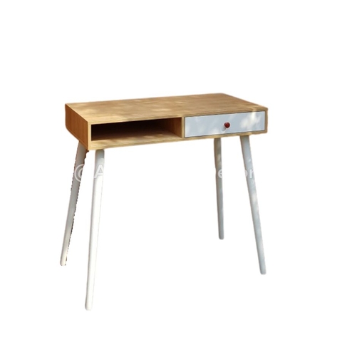 Bàn 1 Hộc Kéo Phối Trắng